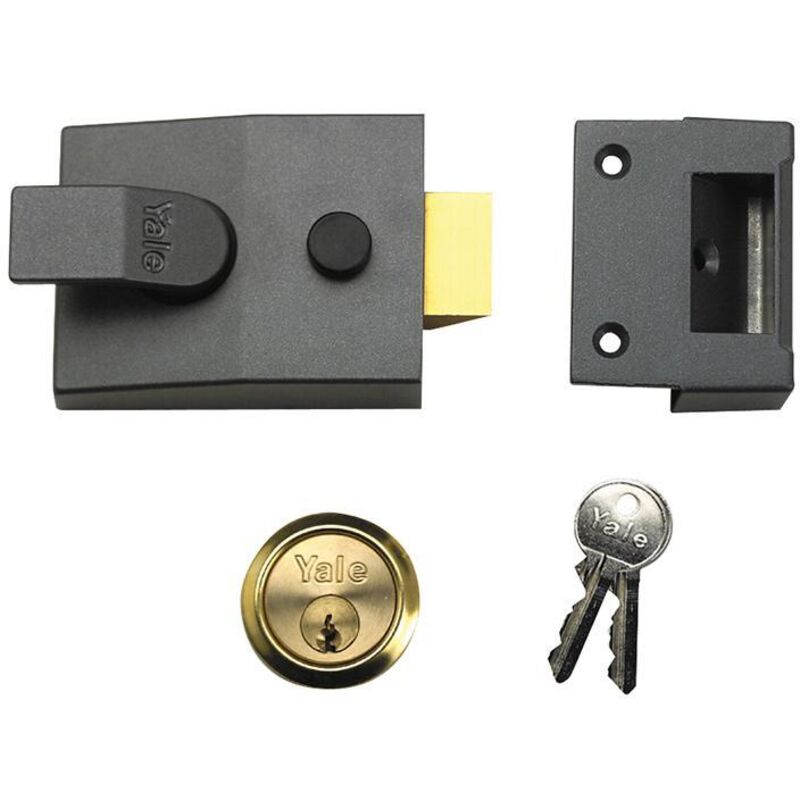 Yale Locks P88 Standard Nightlatch 60mm Backset DMG Finish Visi YALP88DMGPB