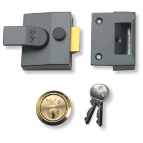 88 Standard Nightlatch 60Mm Backset Dmg Finish Satin Chrome Cylinder Box