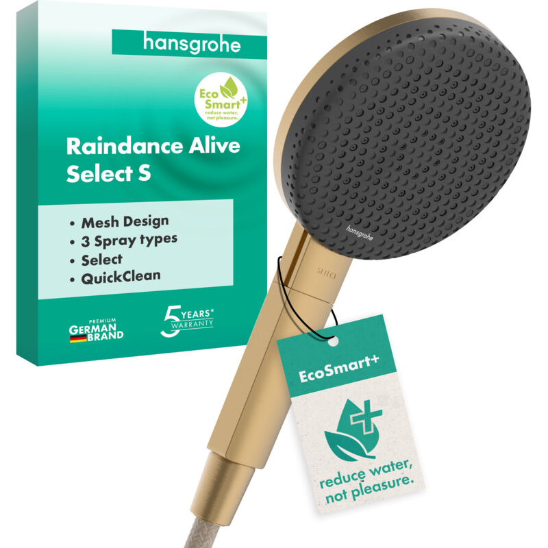 Raindance Alive Select S Handbrause 125 3jet Ecosmart+, - Hansgrohe