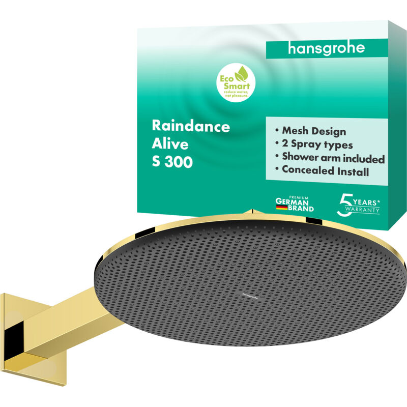Hansgrohe Raindance Alive S Kopfbrause 300 2jet Ecosmart Mit
