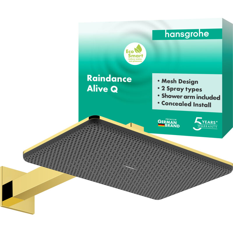 Hansgrohe - Raindance Alive Q Kopfbrause 210/340 2jet Ecosmart, Mit