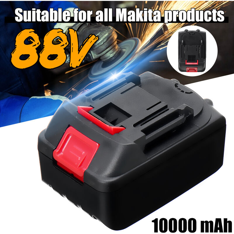 88VF Batterie au lithium pour Makita Interface 10000mAh Batterie rechargeable pour clé à molette Meuleuse d'angle Outil électrique