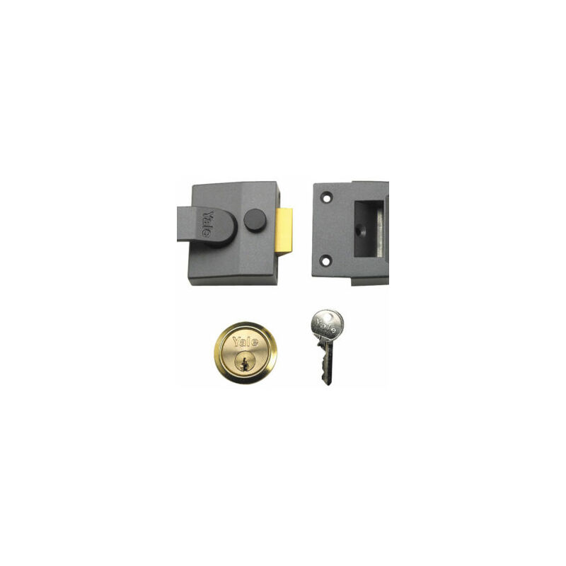 Yale - P85 Deadlocking Nightlatch 40mm Backset Chrome Finish Visi