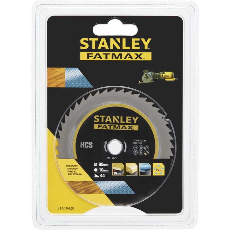 Disque à tronçonner HSS 89 mm - 80 dents STANLEY STA10420-XJ
