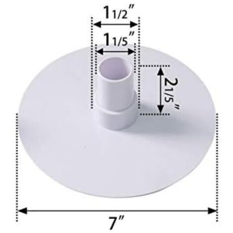 8929 Plaque de base pour écumoire de piscine compatible avec les pièces de rechange pour écumoire HydroTools