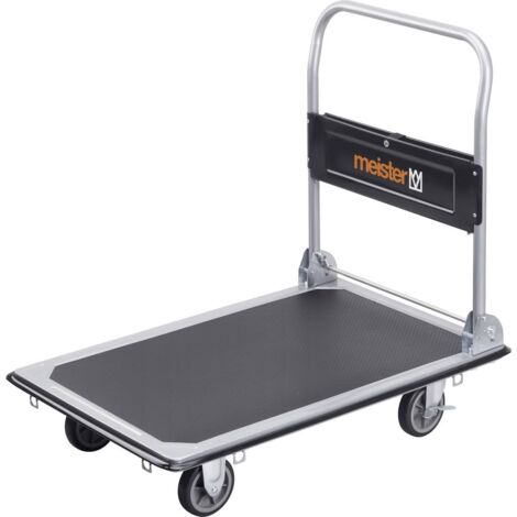 8985540 Meister Werkzeuge Chariot plateforme pliable, avec espace de rangement acier Charge max: 300 kg