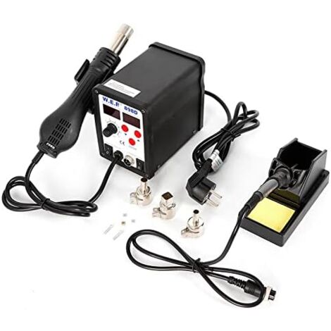 898D Digital Lötstation Lötkolben Heißluft Lötkolben Heißluftlötstation 220V für Platinen Handy Mobil Entlötstation Soldering Iron Entlötkolben