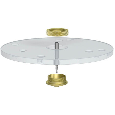 899.000.02 BASE UNIVERSAL NEUTRA EN FeNOLICO Ø32/Ø180X6MM
