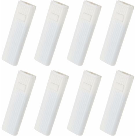 8er-Pack Ersatzschnurgewichte für Vertikalrollos Fensterladen-Sicherheitsgriff Weißer Kunststoffspanner Jalousienzubehör ,ladacèe