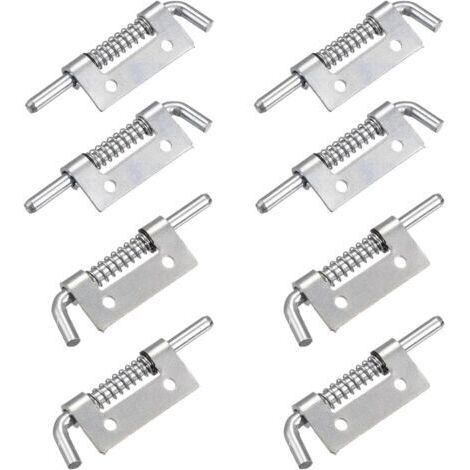 8er-Pack Federriegel aus Edelstahl 304, selbstverriegelnder Federriegel, 52 mm Federverriegelungsriegel für Container, Schränke oder Türen