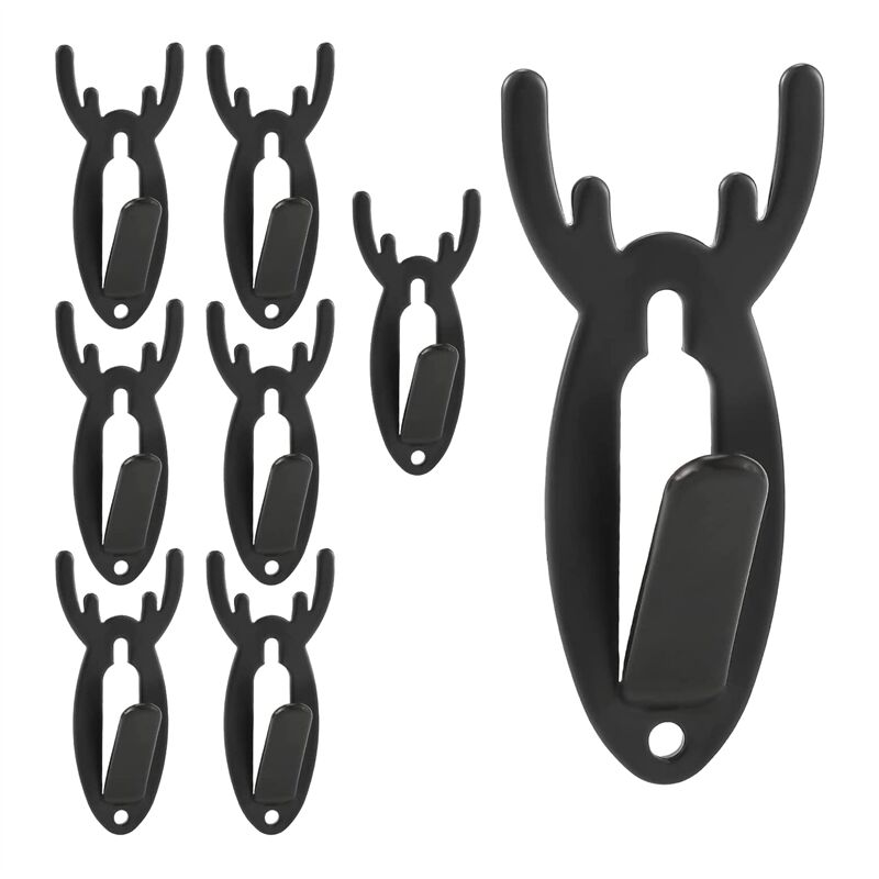Image of 8er-Pack Hirschschädel-Haken, Kleiderbügel zum Aufhängen für das Wohnzimmer