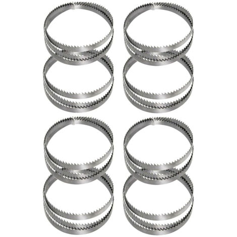 8er SET Bandsägeblatt 1790 x 10 x 0,35 mm 6 ZpZ für Hart/Weich Holz Kunststoff, Sägeband passend für Holzstar HBS 251, passend für HBS261