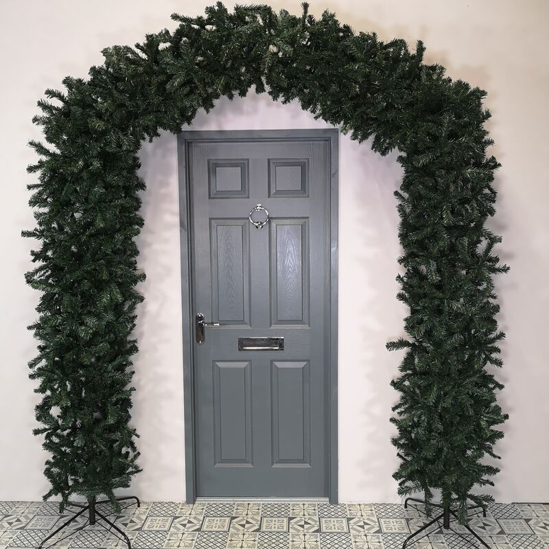 8ft (2.4m) Tall Indoor / Outdoor Christmas Tree Arch in Green - Premier