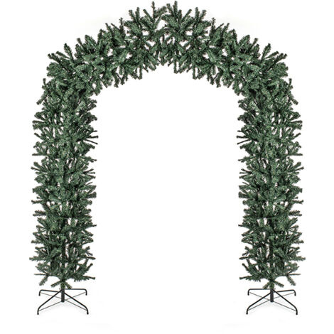 8ft (2.4m) Tall Premier Indoor / Outdoor Christmas Tree Arch in Green