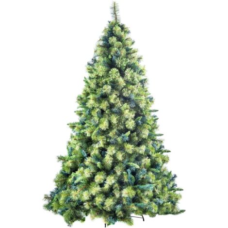 8FT Kentucky Pine Green Pencil Needle Tips Plain Bushy Artificial Christmas Tree