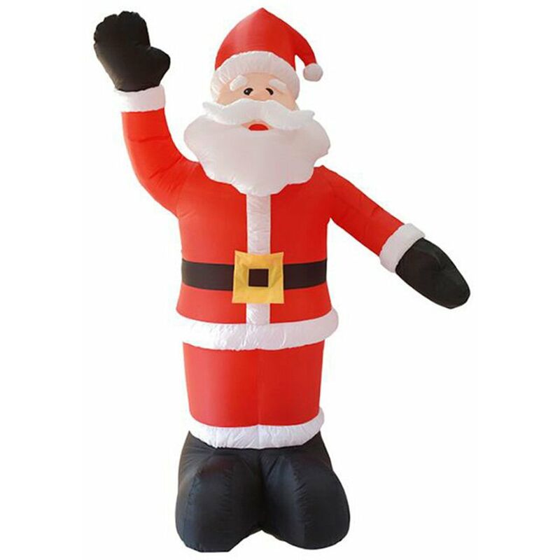 

Happyshop - 8FT LED Navidad Agitando Papa Noel Inflable Navidad Luz LED Decoracion Invierno Hogar Adorno Dia de Accion de Gracias Decoracion de la