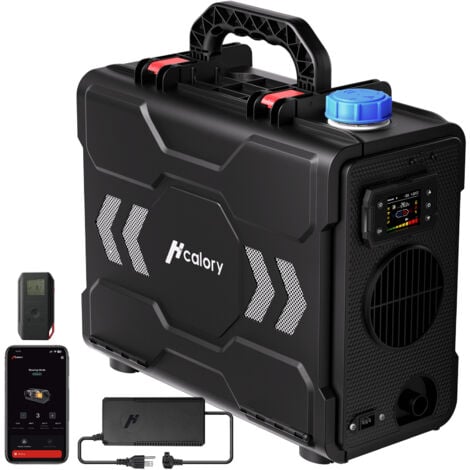MAEREX 8KW Diesel Luftheizung, 220-240V AC & 12/24V DC Standheizung, Bluetooth App, EU Adapter, 6L Tank, Auto Start/Stop, Plateau-Modus