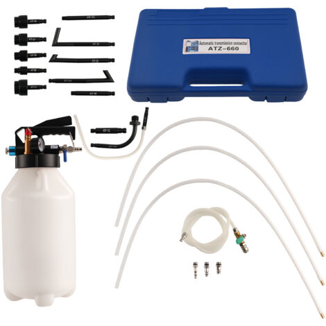 8L ATF Engine Fluid System Professional Tool with 14 Adapters & Safety Valve