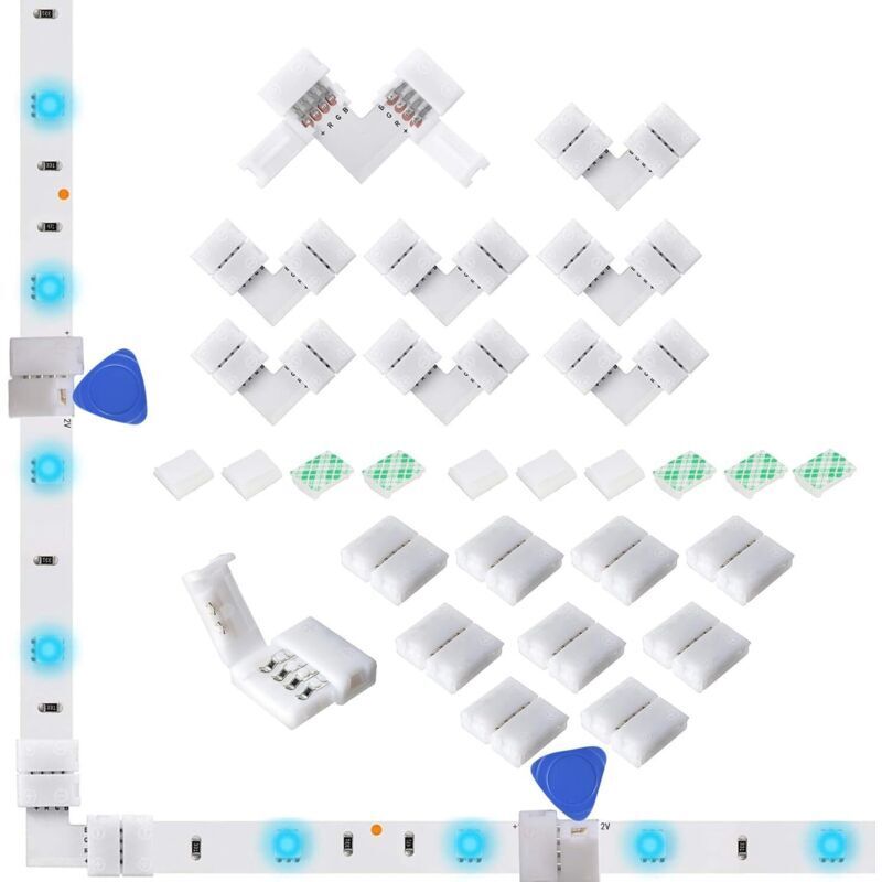 Image of 8mm 4-pin RGB LED connectors, 8&hellip;