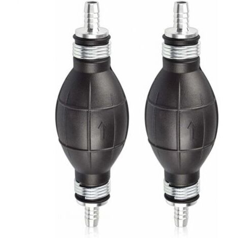 8mm Handpumpe Benzin aus Gummi - Kraftstoff Ansaugkolben für Autos, Motorräder und Boote (Schwarz) - Manuelle Transferpumpe