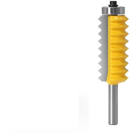 8mm tige surélevée panneau "V" joint Bits joint de doigt colle fraise for bois Tenon boiseries cône Tenon fraisage Tenoning Machine(8X19X54)