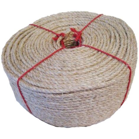 8MM x 220 Metre (720 Foot), Natural Sisal Rope - Decking Garden