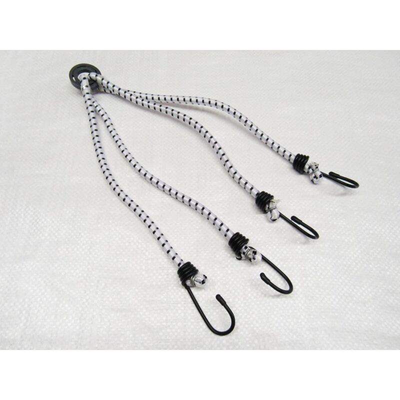 Securefix Direct - 8MM x 600MM 4 Leg Spider Octopus Bungee Strap - Shock Cord Assembly Hood Arm Luggage Jointing Ring