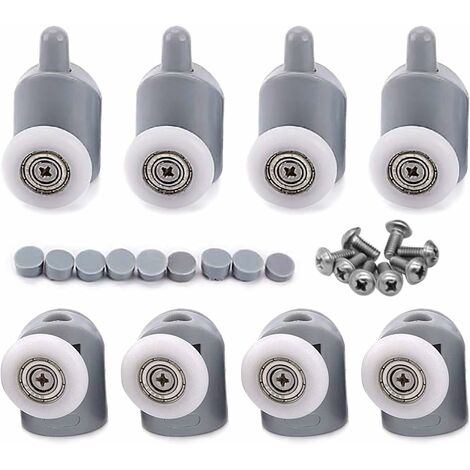 8pcs 23mm Shower Door Roller Wheels Bathroom Sliding Door Rollers
