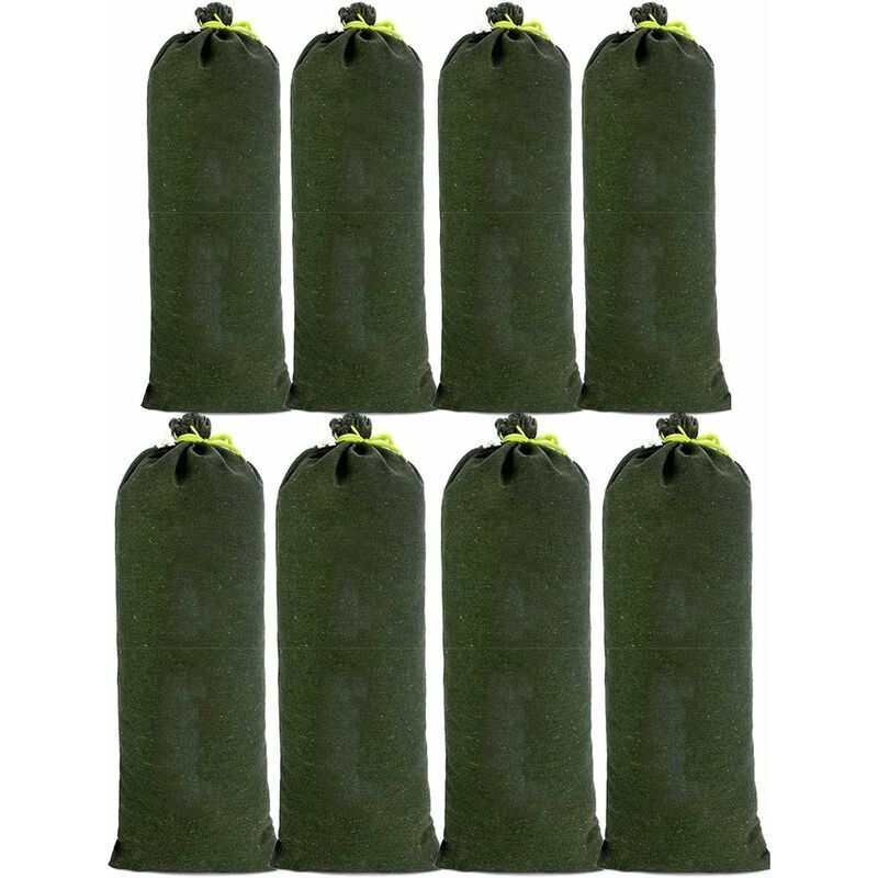 8pcs amélioré sac de sable en toile indélébile anti - inondation et anti - sable pour le drainage 30 70cm dans le garage, magasin, école, gare,