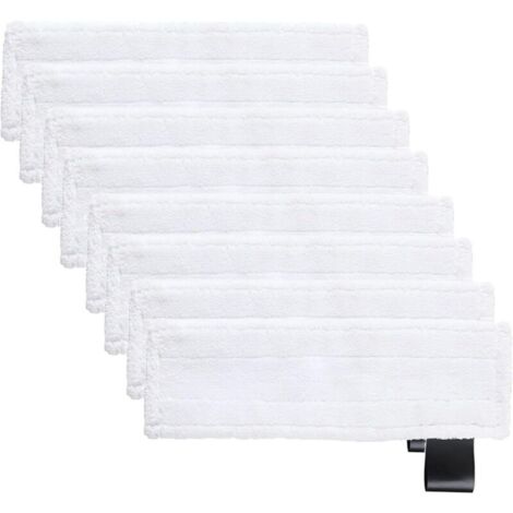8PCS Bonnettes Microfibre pour Kärcher, Lingette Remplacement pour Karcher Vapeur, Chiffons Microfibre pour Karcher SC2 SC3 SC4 SC5, Kärcher Bonnettes pour Buse de Sol
