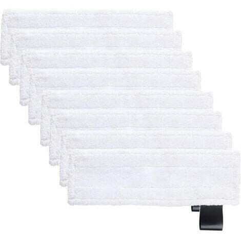 8PCS Bonnettes Microfibre pour Kärcher, Lingette Remplacement pour Karcher Vapeur, Chiffons Microfibre pour Karcher SC2 SC3 SC4 SC5, Kärcher Bonnettes pour Buse de Sol