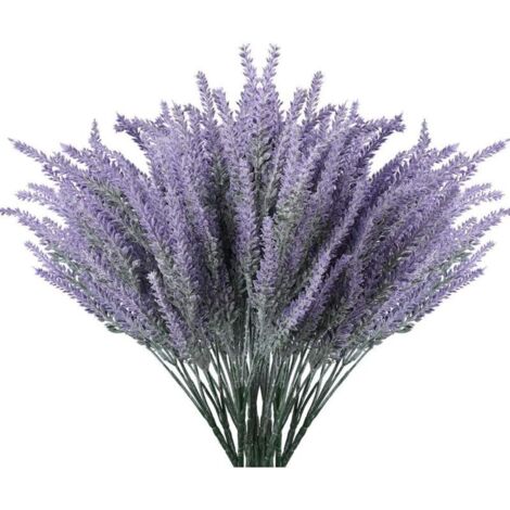 8pcs Bouquet de Lavandin Séchée 100 Tiges Lavande Bouquet Naturel pour la Décoration Intérieure, Mariage de Lavande
