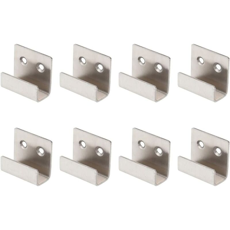 8 pcs Cadre photo cintres kit double trou Cadre photo Crochets de suspension Supports 15 mm