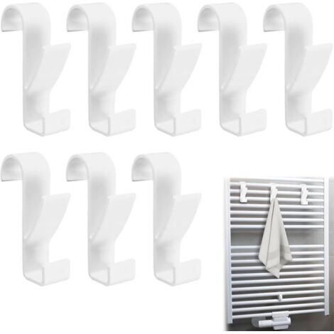 8Pcs Crochet Radiateur Seche Serviette,Crochet Seche Serviette,Crochet Pour Radiateurs,Crochet Serviette Salle De Bain