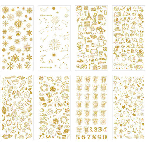 8pcs dodici costellazioni decorazione abbronzante cuore studenti creativi facilmente adesivi in pvc ad alta impermeabilità adesivi adesivi carini