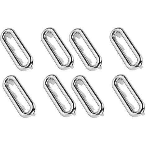 8PCS Évier trop-plein anneau trop-plein trou argent cuisine salle de bain bassin garniture trop-plein vidange couvercle trop-plein anneau