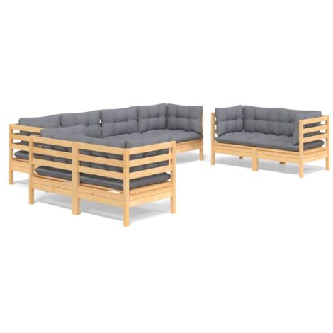 8pcs Garden Lounge Set con alfiler de niños