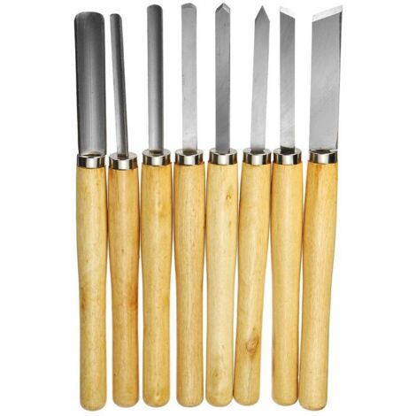 8Pcs Kit De Outil De Sculpture Sur Bois Set Ciseau à Bois
