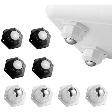 8Pcs Mini Roulettes Auto-Adhésives,Roulettes pour Meubles Roulettes Universelles Adhésives à 360°,Roulette Transfert pour Meuble