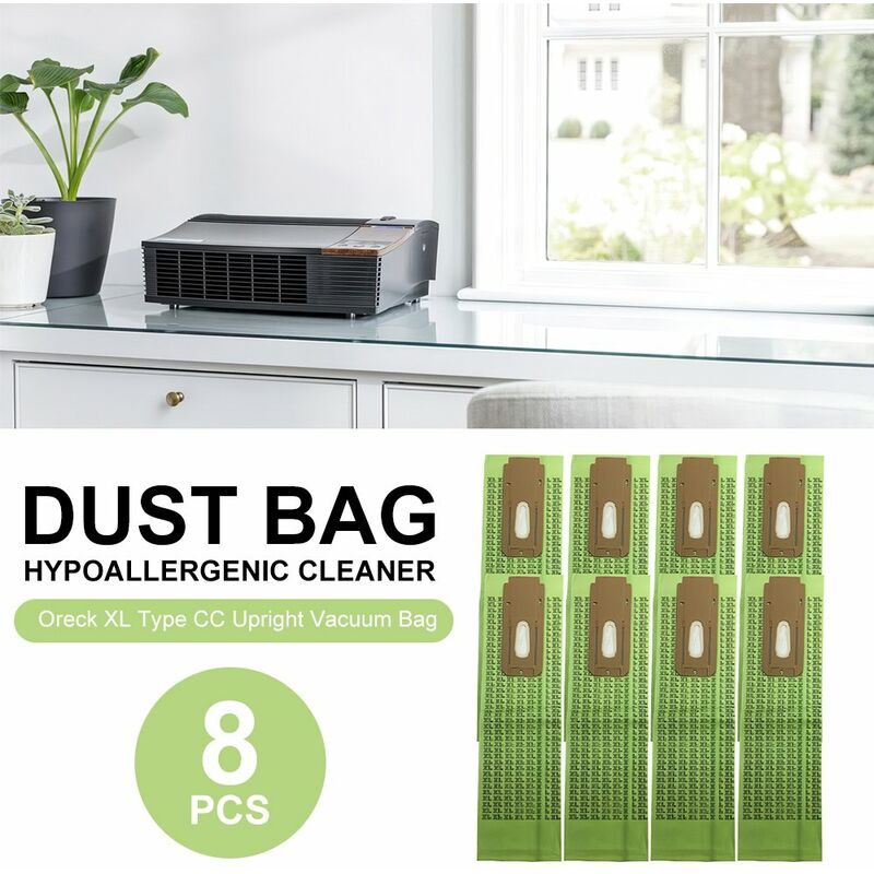 

8pcs Oreck XL Tipo CC Bolsa de vacio vertical, Bolsa de polvo mas limpia