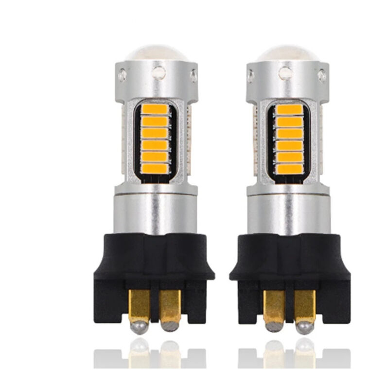 Start - 8pcs Pack voiture a mené la lumière de jour pw24w 4014 30smd a mené la lumière de direction pw24w lumière de jour 30 lumières, jaune