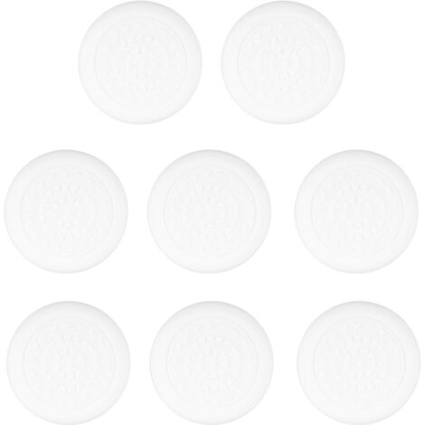 8pcs Patins Stabilisateurs Antidérapants pour Planches à Découper, Pieds Caoutchouc Auto-Adhésifs Imperméables Silencieux Antidérapants pour Protéger Planches Découper Plan Travail (Blanc)