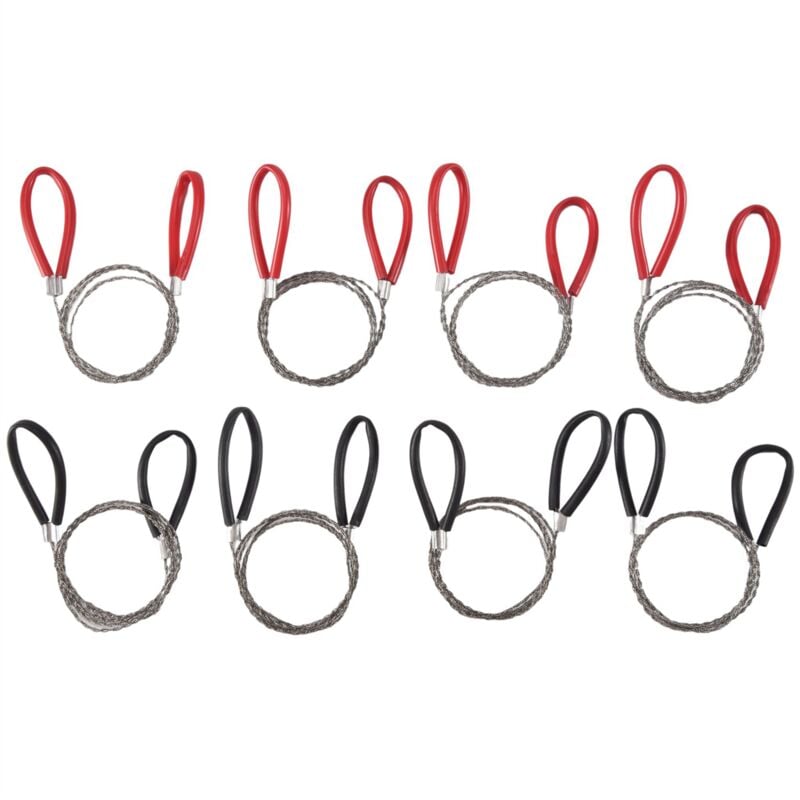 Image of 8Pcs pvc Rohr Kabel Säge Edelstahl Draht Cutter Hand Tasche String Schneiden Werkzeug für Camping