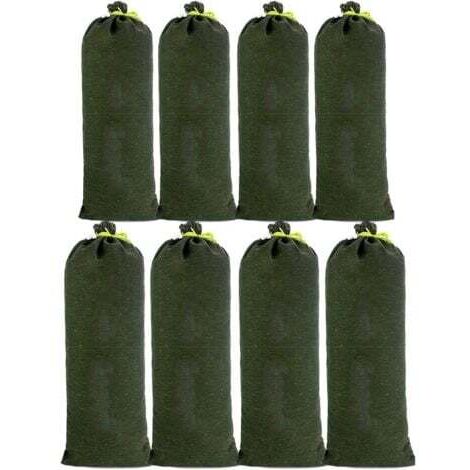 8pcs Sac a Sable en Toile Boudin Anti Inondation Contre Sable Inondation Les Modèles Améliorés ne se Fanent pas pour Drainage pour Garage Magasin Ecole Gare Bâtiment Usine Entrep 30x70cm