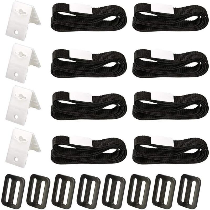 8PCS Sangle De Piscine Durable Kit De Fixation Pour Bâche Solaire De Piscine Kit De Fixation Pour Bache Piscine Sangle De Bâche À Bulle Kit De Sangle