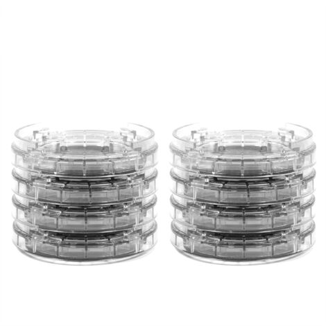 8pcs / set Plastique MultiSlot Meubles Jambe Antidérapant Tapis Antidérapant Butée De Lit Tapis De Pied pour Table Bureau Canapé Chaises (Transparent)