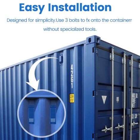 8PCS Shipping Container Air Vent Kit Heavy Duty Accessories Flow Ventilation Blue