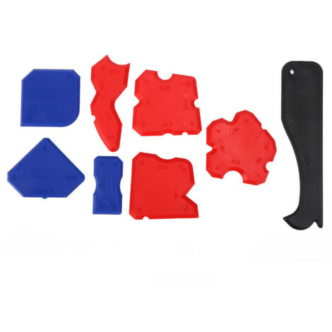 8pcs Silicone Scelant Stoker Spatule Grattel Kit à main-opéré Outils Caulco pour Mouler des Planches Acryliques Arroyes en Silicone - Flexible et Facile à Manipuler