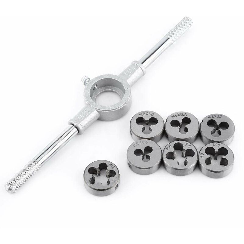 Linghhang - 8PCS Vis - 8PCS Vis Die & Clé Clé Filetage Externe Traitement Taraudage Kit D'outils à Main