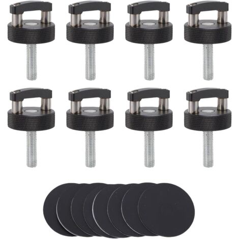 8pcs Vis de Pouce de Retrait Rapide avec Remplacement D pour JK JL JT Top Rapide Release, Boulons Durs Durs, Attaches Noires